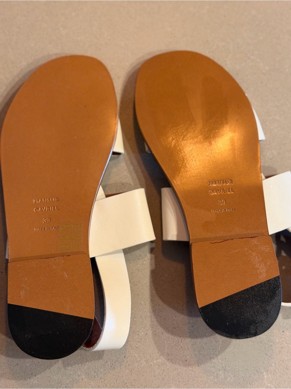 Mansur Gavriel Leather Flat Sandals | EU 39 | US 8.5-9 - Picture 5 of 6